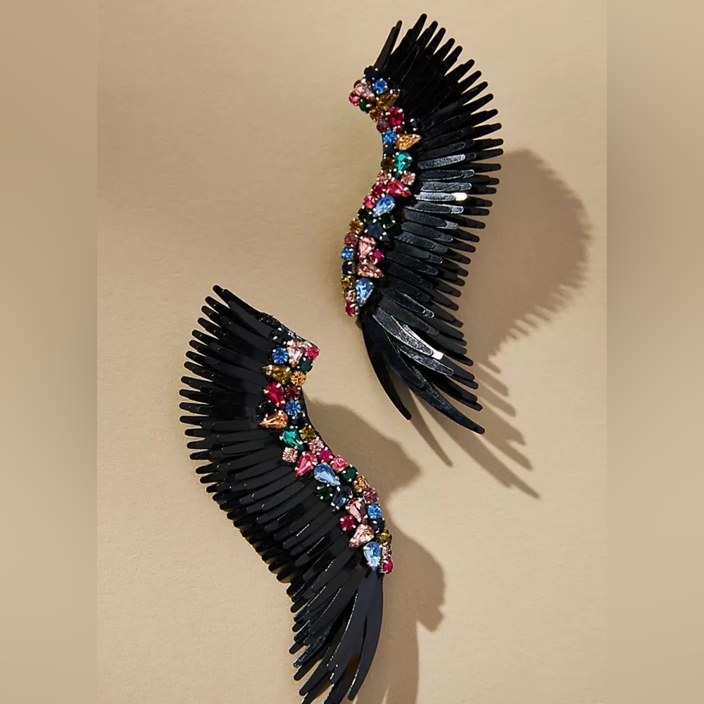 Mignonne Gavigan Black Wing Earrings